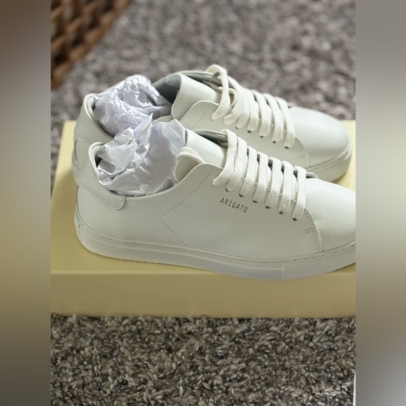 Axel Arigato Cream Leather Sneakers - Picture 7 of 8